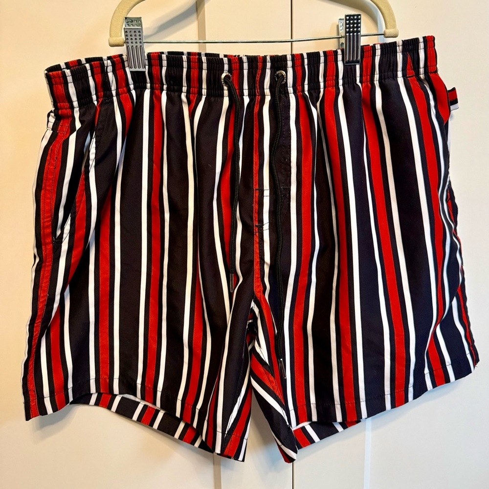 Vacay Swimwear Bold Striped Men's Swim Trunks